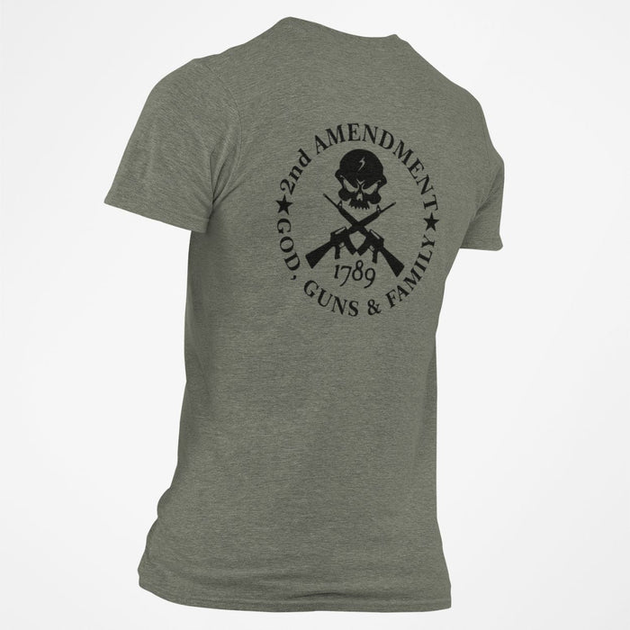 2nd Amendment God, Guns & Family T-Shirt - Base Kreations