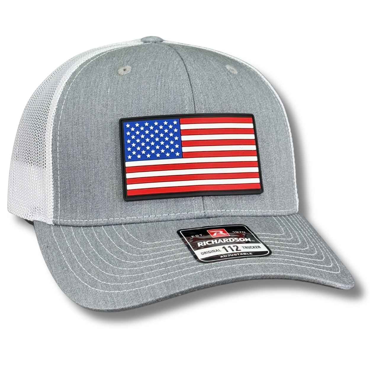 American Flag PVC Patch Hats