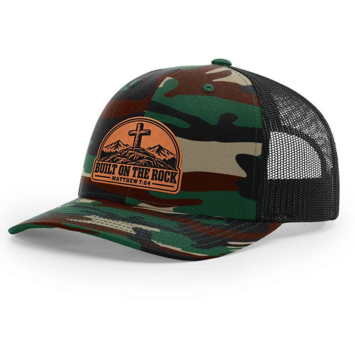 Built on the Rock Matthew 7:24 Hat