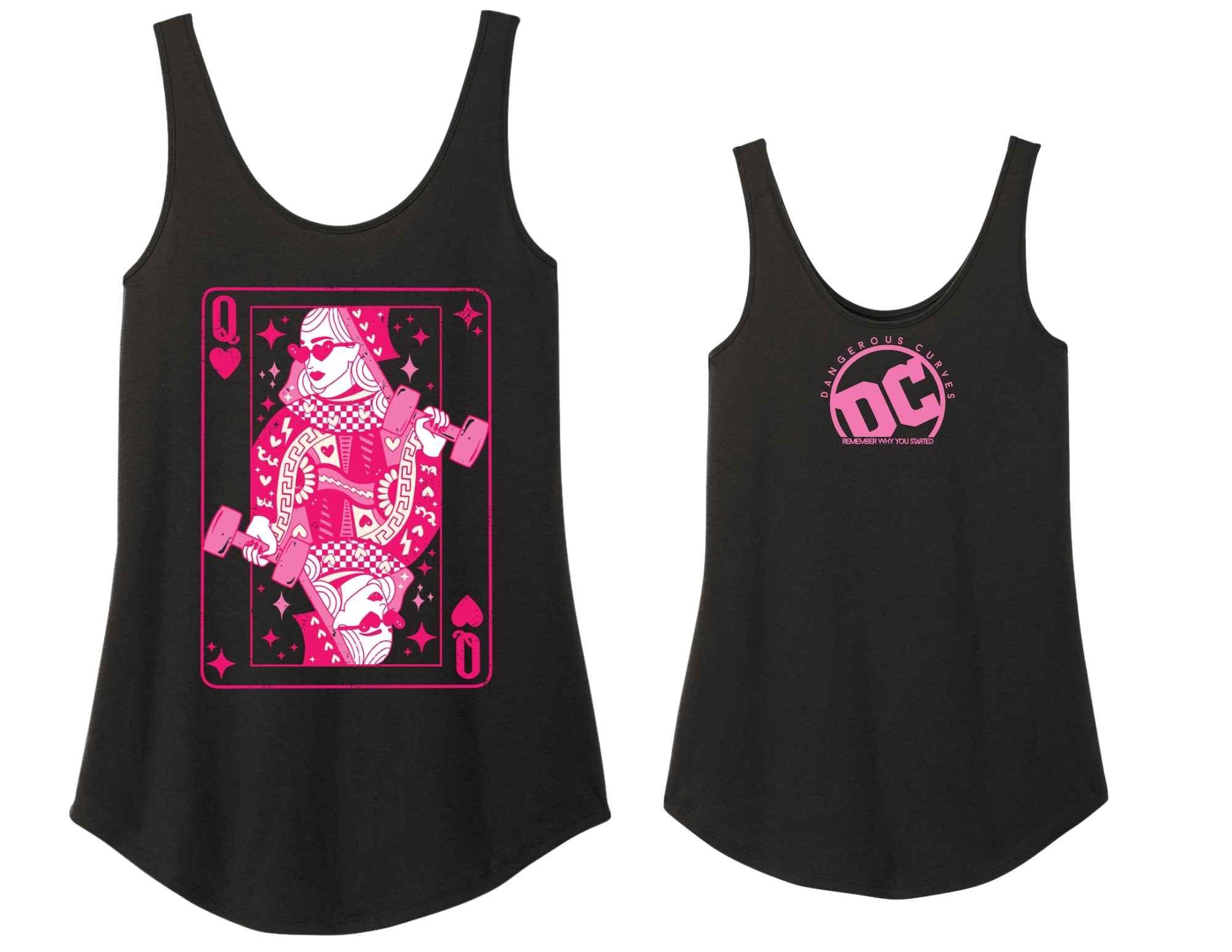 DC - Queen of Hearts - Women’s Relaxed Tank