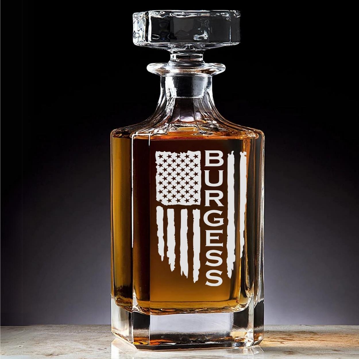 Custom Engraved Golf Flag - Personalized Capital Decanter Set with Whiskey  Glasses - Promotional Products - Custom Gifts - Party Favors - Corporate  Gifts - Personalized Gifts