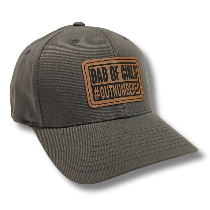 Dad of Girls #Outnumbered FLEXFIT Hat - Base Kreations