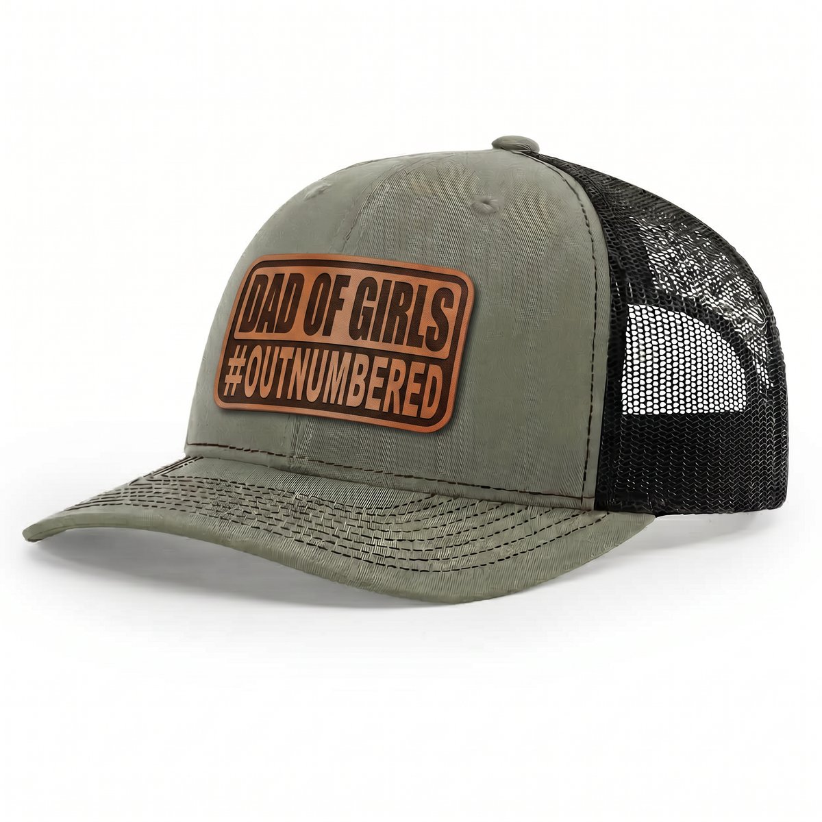 Dad of Girls #Outnumbered Snapback Hat