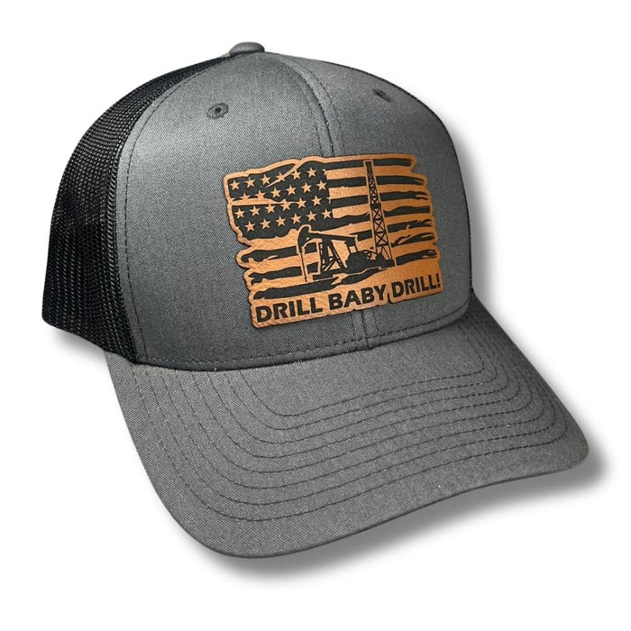 Drill Baby Drill American Flag Patch Hat - Base Kreations