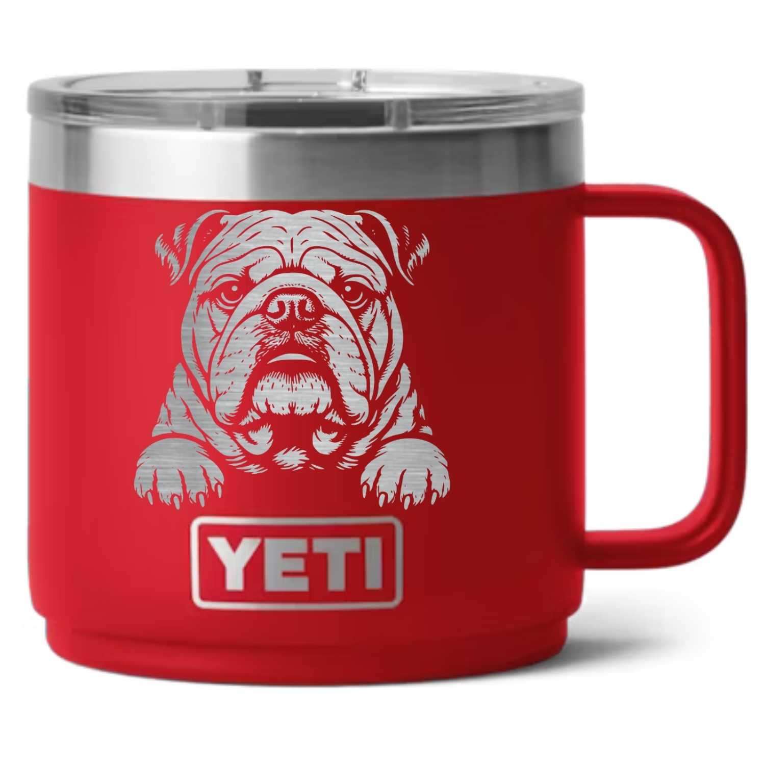 English Bulldog Laser Engraved Yeti Tumbler - Base Kreations