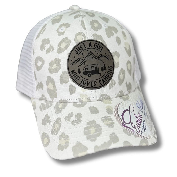 Just a Girl Who Loves Camping Patch Hat - Base Kreations