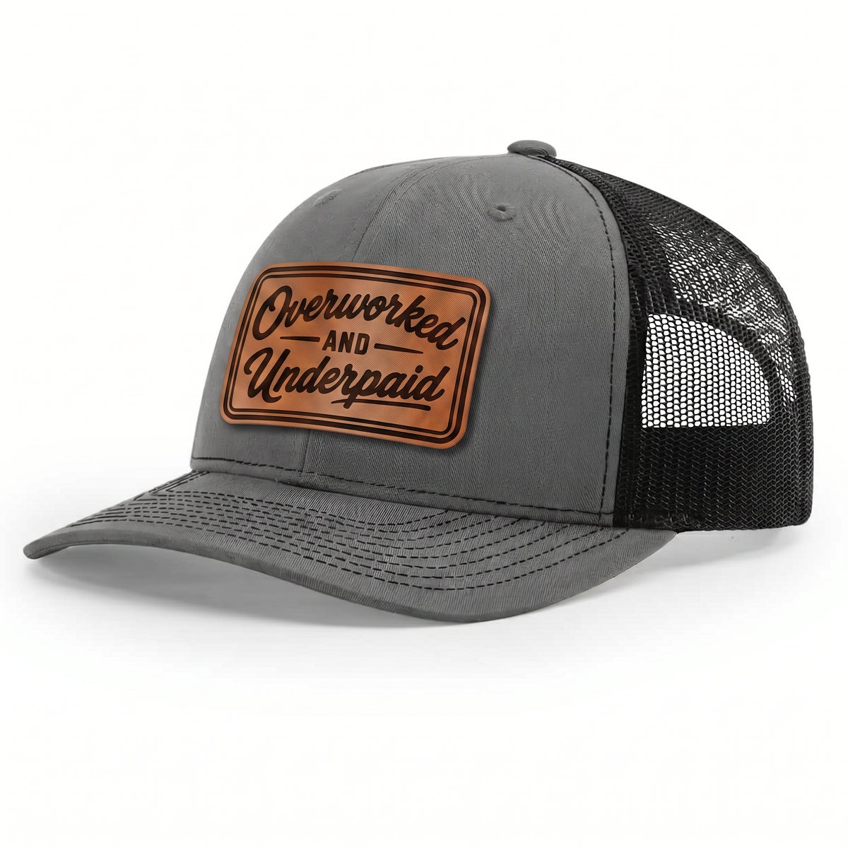 Overworked and Underpaid Snapback Hat