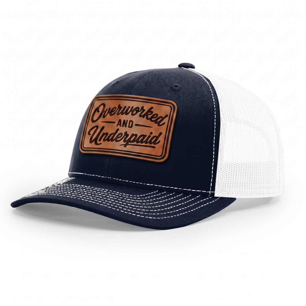 Overworked and Underpaid Snapback Hat