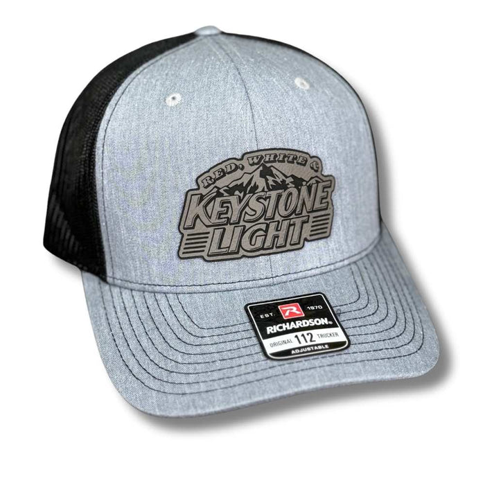 Red, White and Keystone Light Patch Hat - Base Kreations