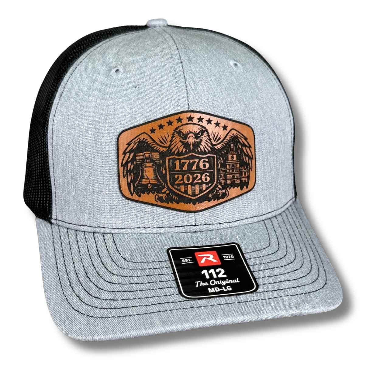 USA 250 Anniversary Eagle Patch Hat – 1776–2026 Patriotic Hat - Base Kreations