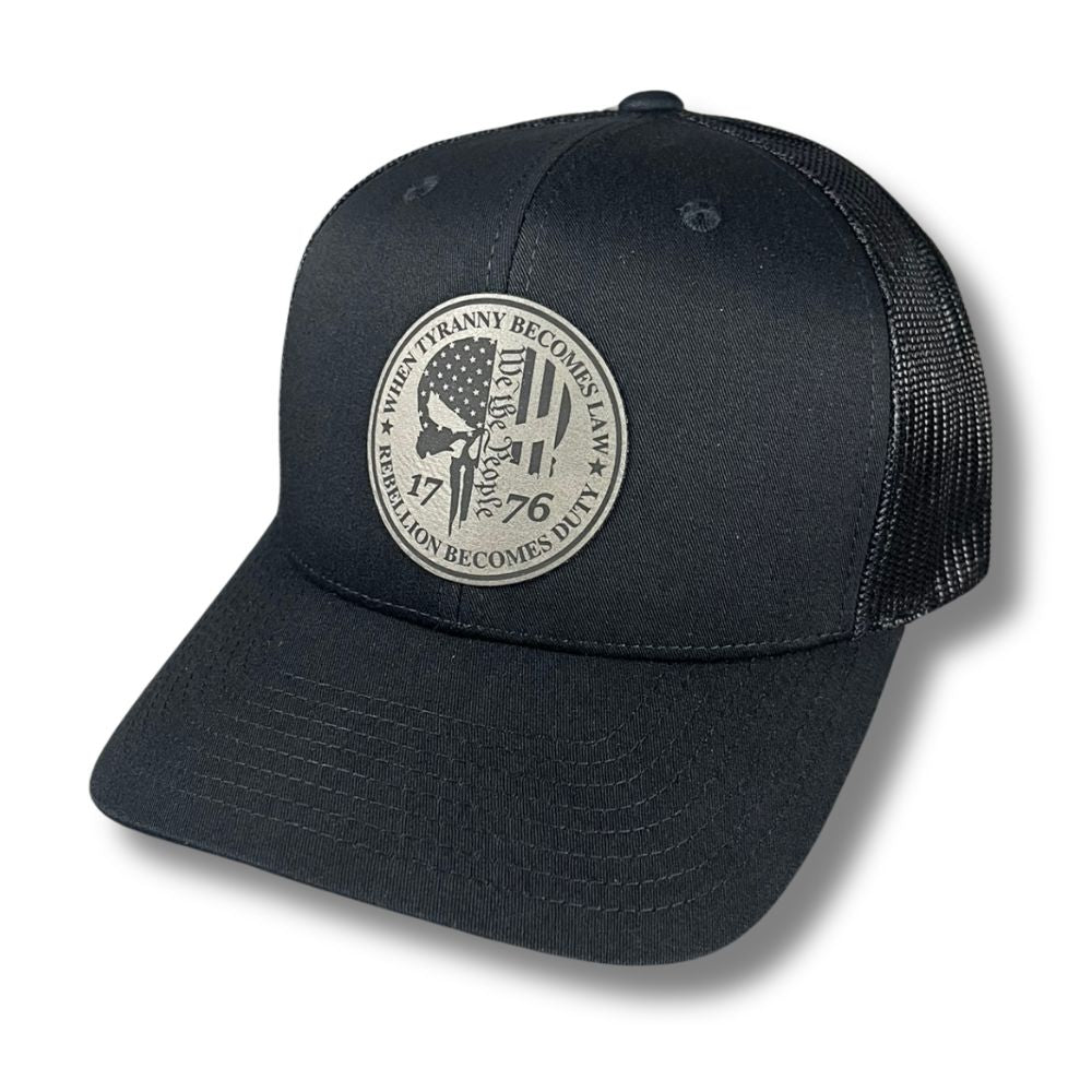 When Tyranny Becomes Law Rebellion Becomes Duty Patch Hat - Base Kreations