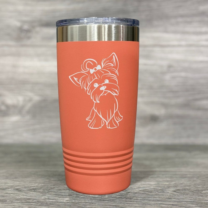 Yorkie Laser Engraved Tumbler - Base Kreations