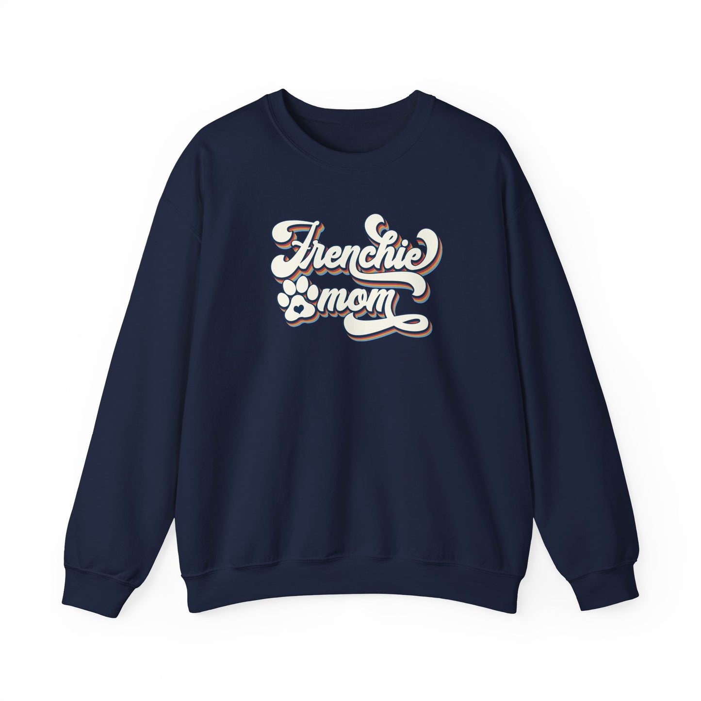 Frenchie Mom Retro Design Crewneck Sweatshirt