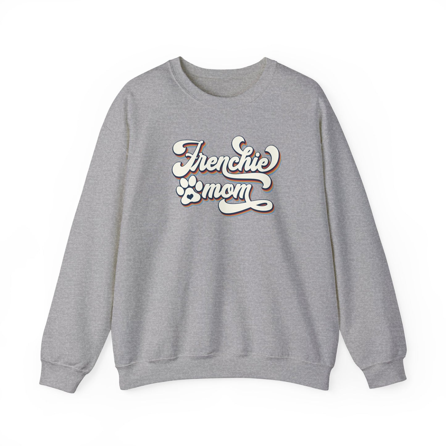 Frenchie Mom Retro Design Crewneck Sweatshirt