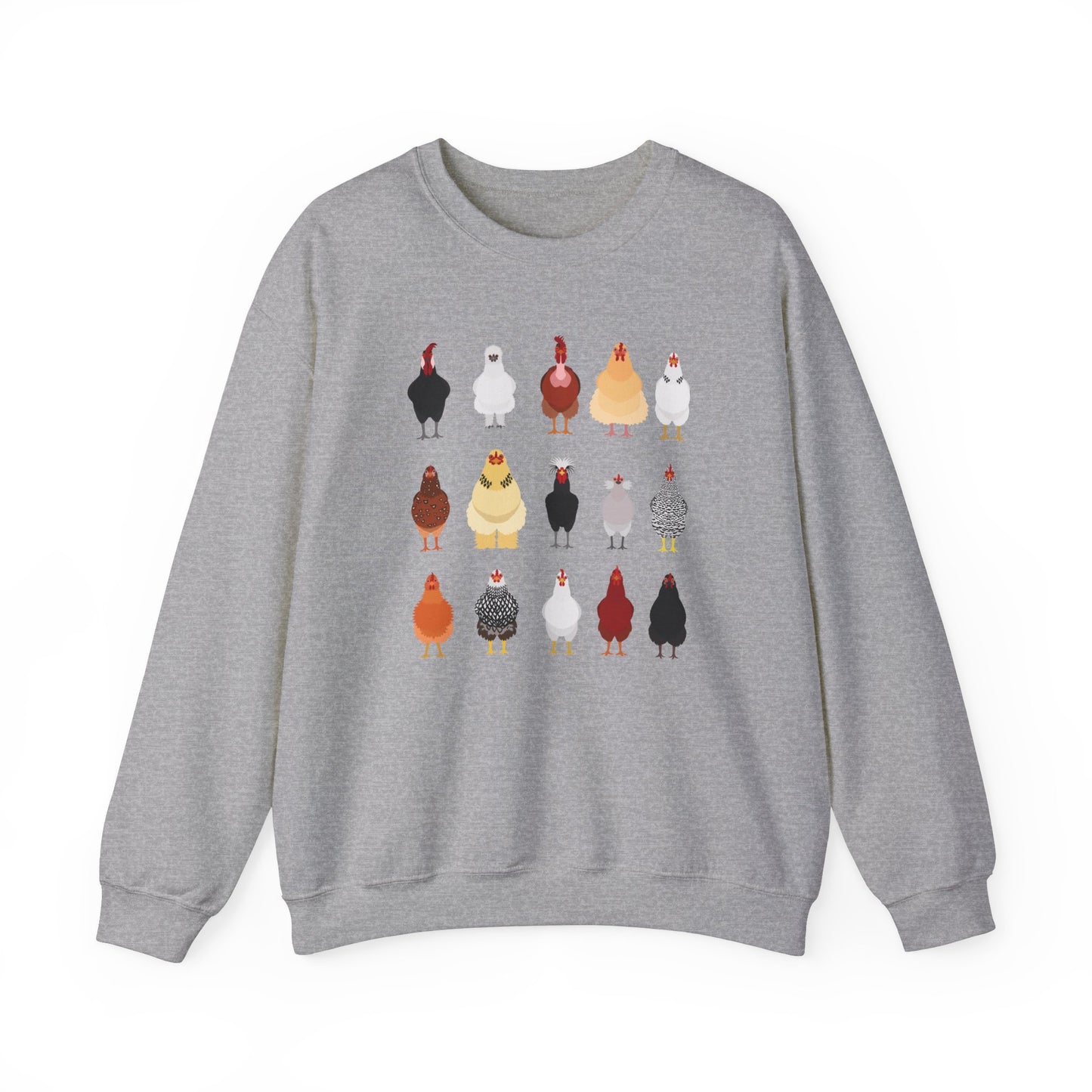 Chicken Breeds Crewneck Sweatshirt