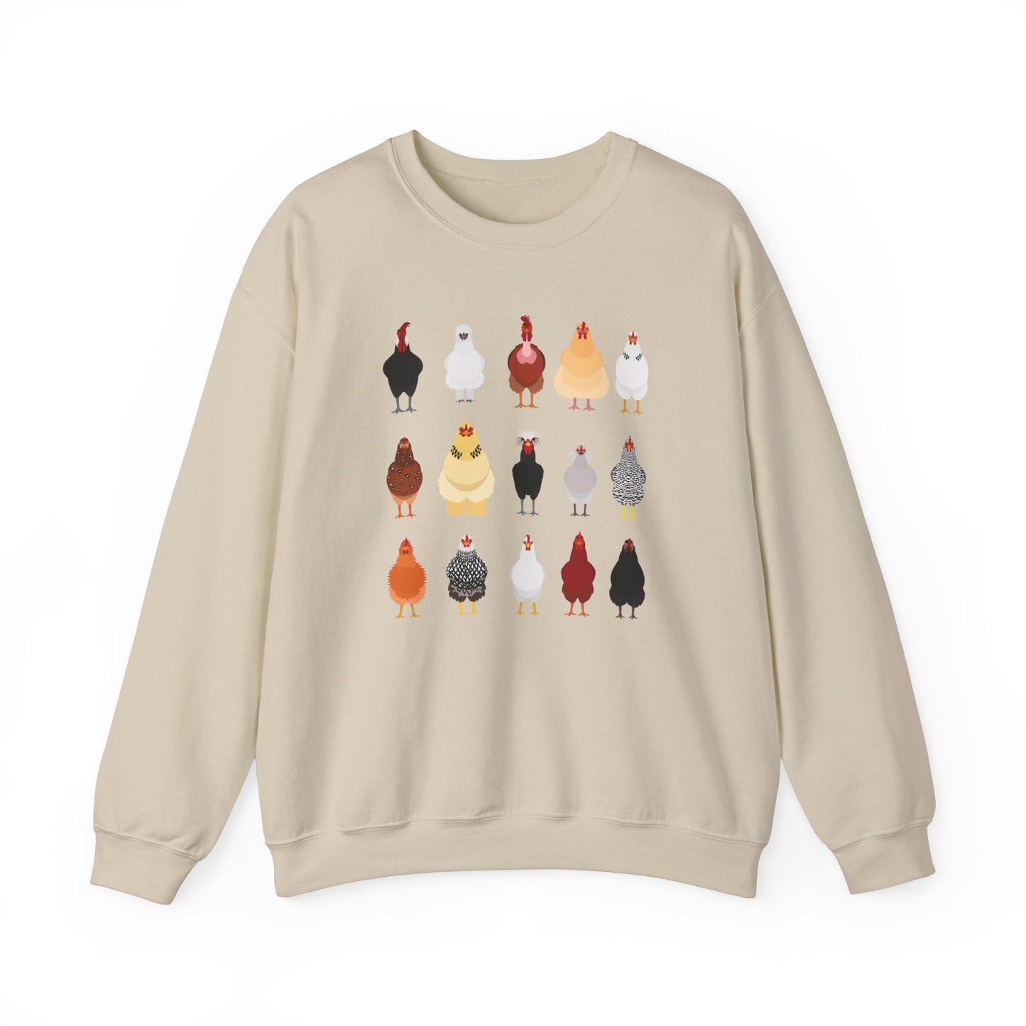 Chicken Breeds Crewneck Sweatshirt