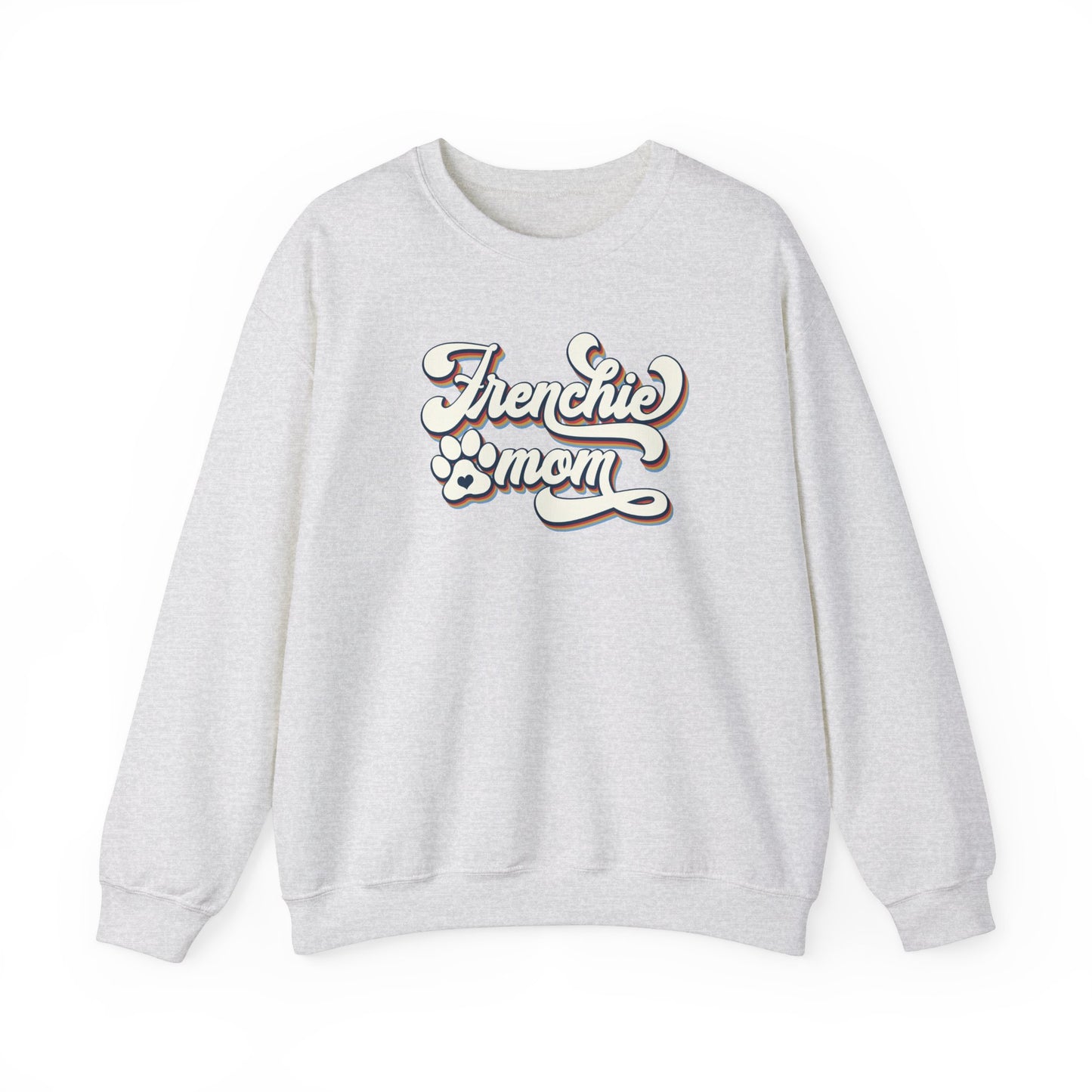 Frenchie Mom Retro Design Crewneck Sweatshirt