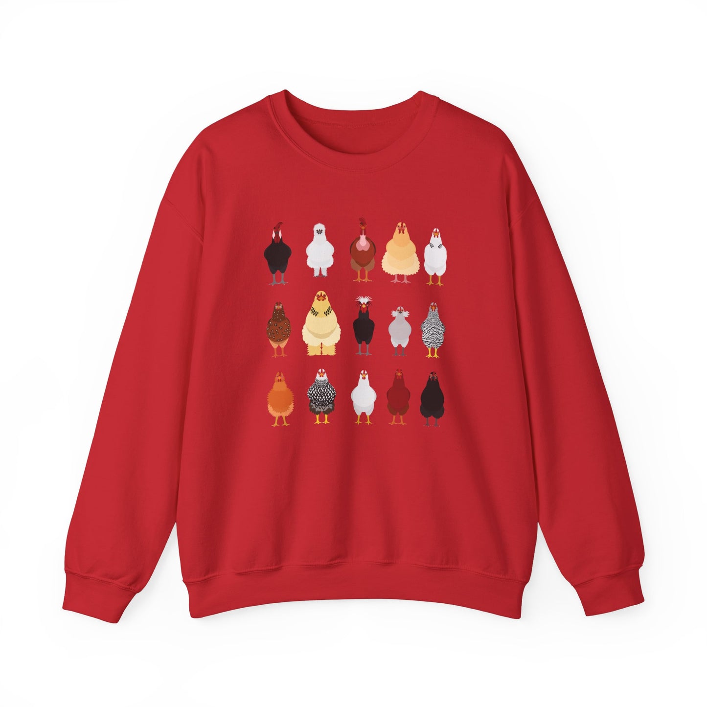 Chicken Breeds Crewneck Sweatshirt