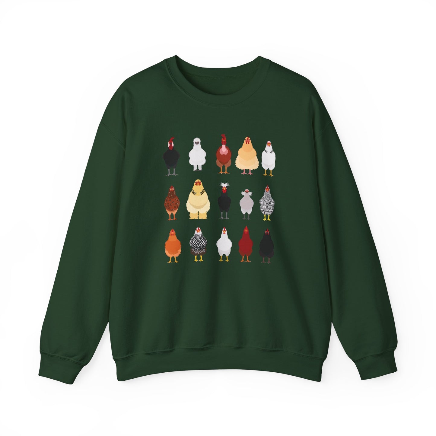 Chicken Breeds Crewneck Sweatshirt