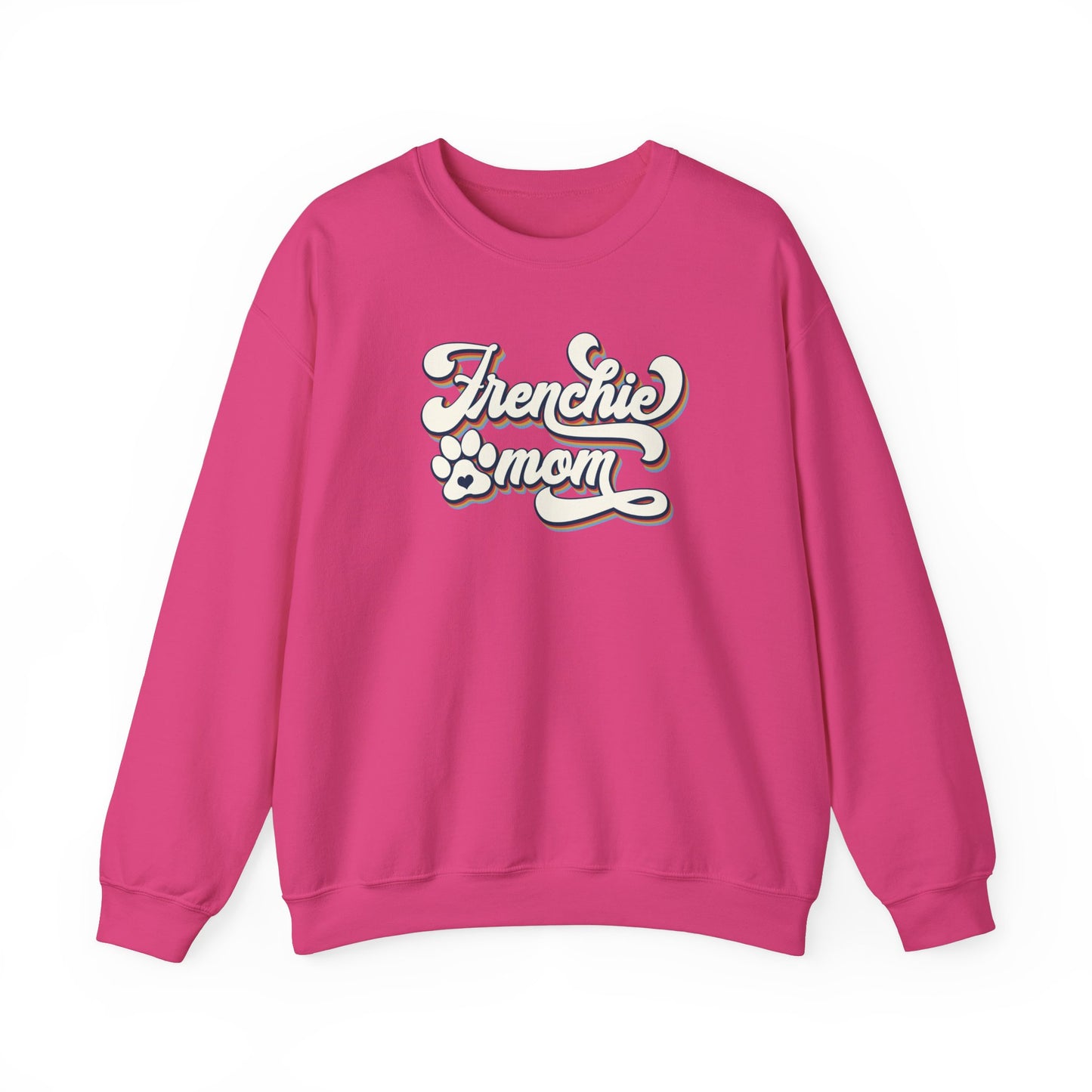 Frenchie Mom Retro Design Crewneck Sweatshirt