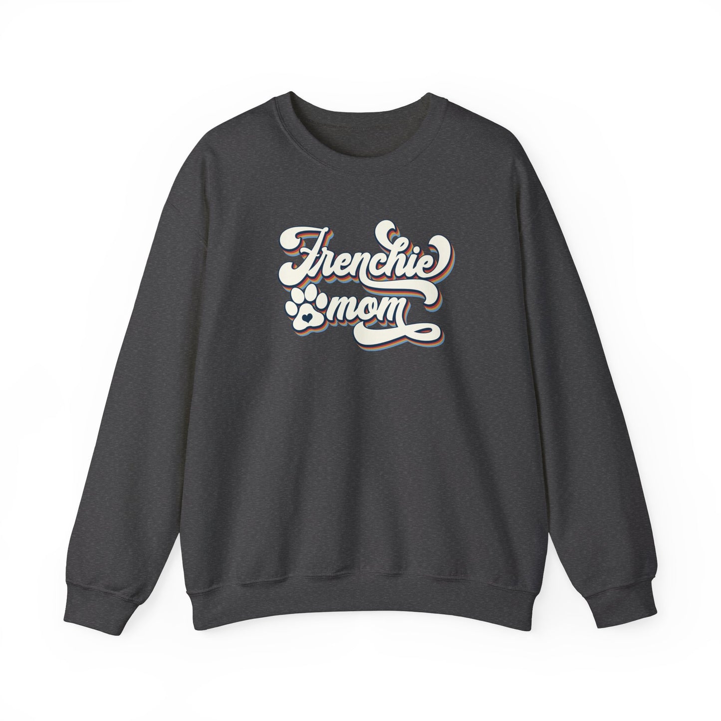 Frenchie Mom Retro Design Crewneck Sweatshirt