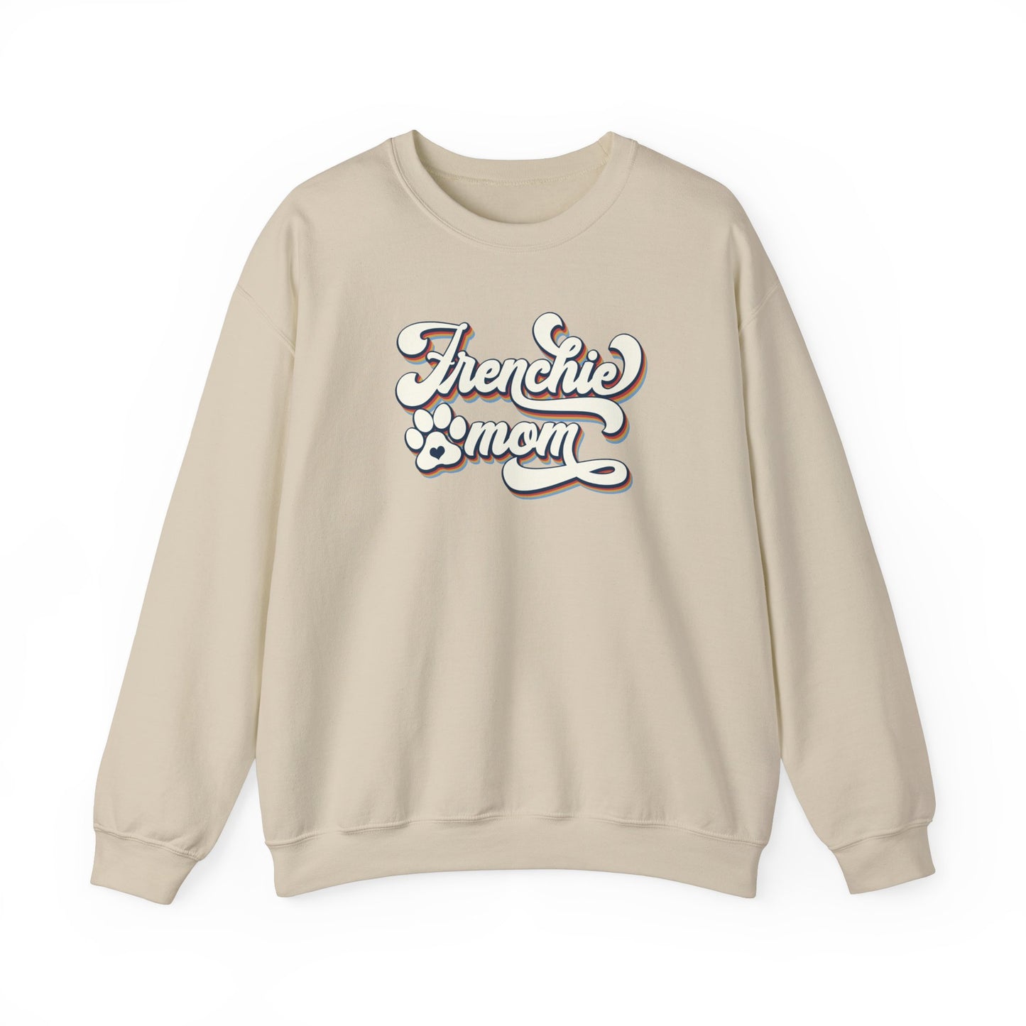 Frenchie Mom Retro Design Crewneck Sweatshirt