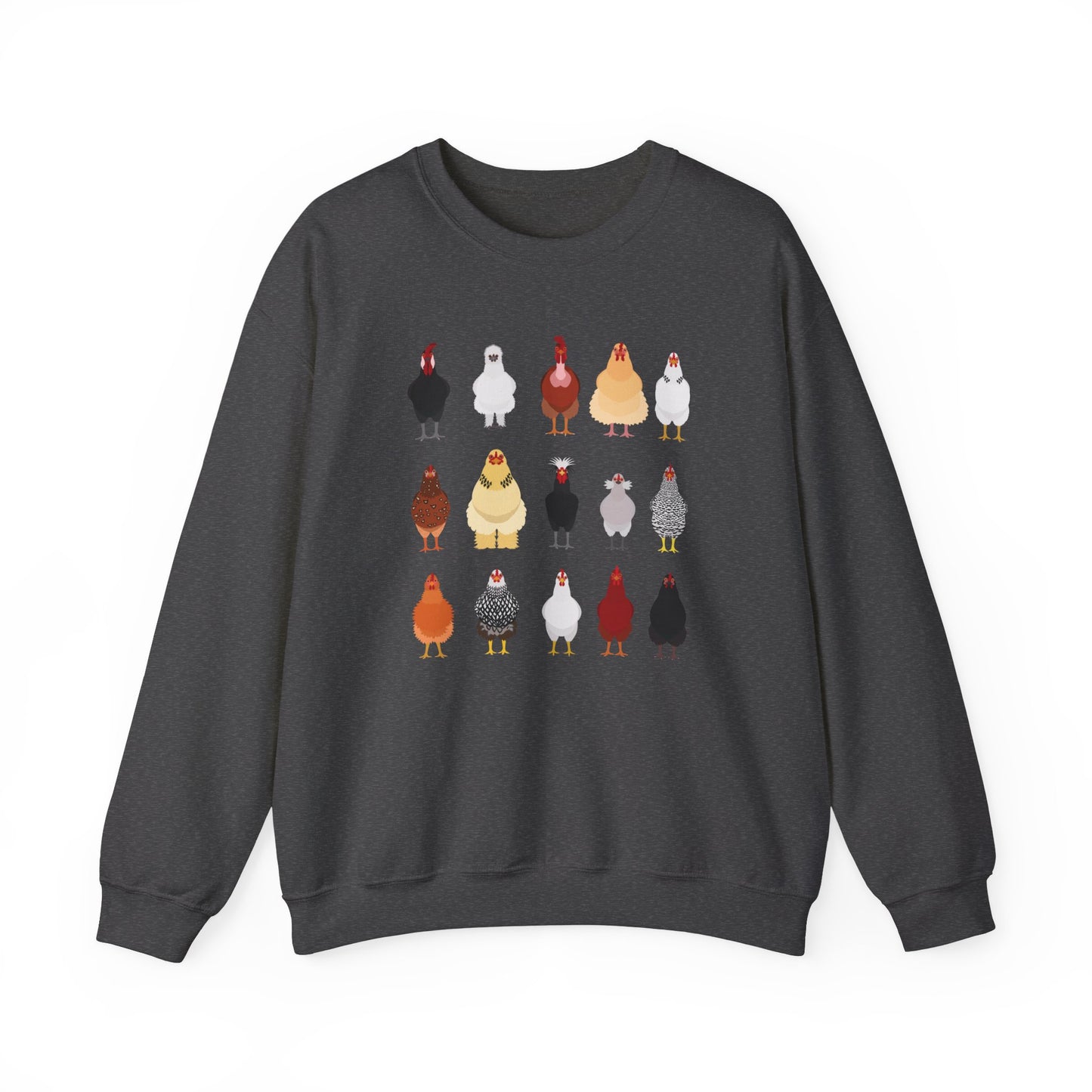 Chicken Breeds Crewneck Sweatshirt