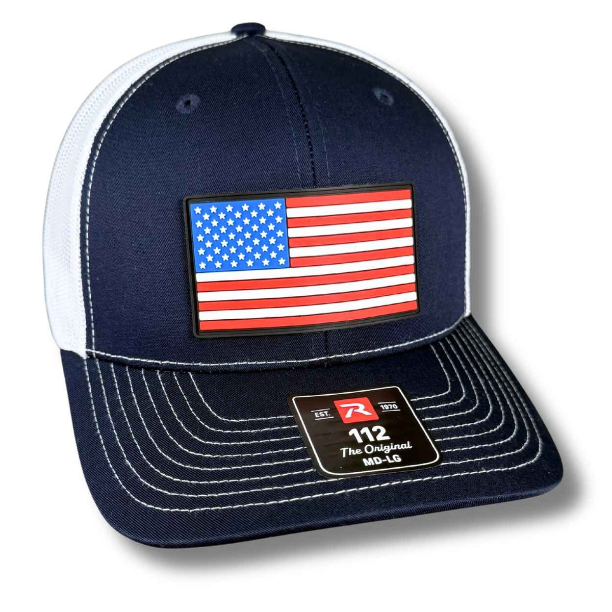 American Flag PVC Patch Hats