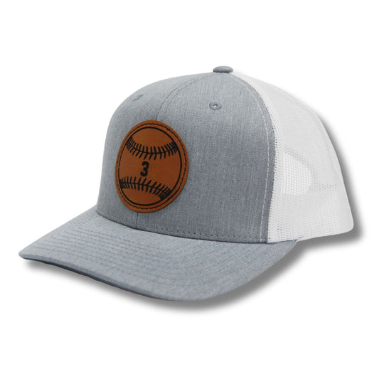 Baseball Number Personalized Patch Trucker Style Snapback Player number hat