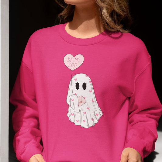 Be My Boo Ghost Valentine Crewneck Sweatshirt valentine's day shirt