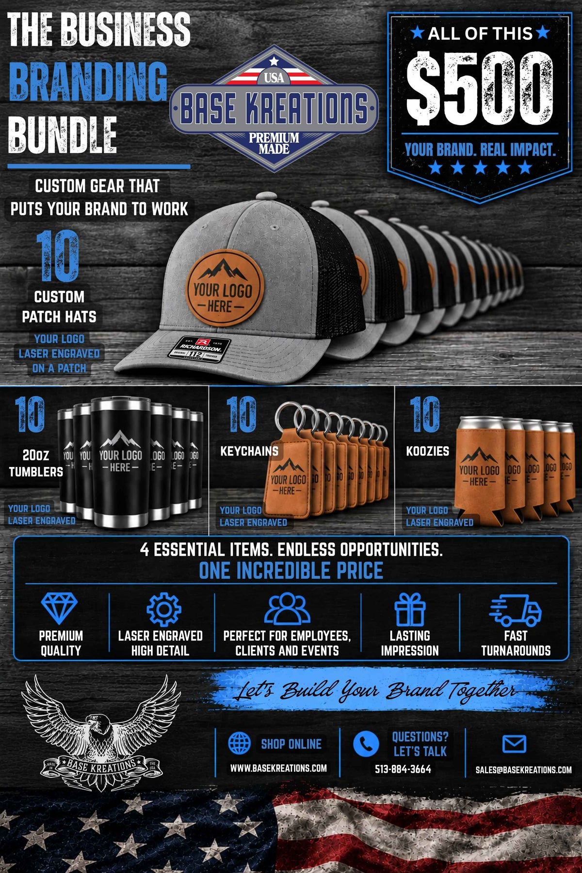 Business Branding Bundle – Custom Logo Merch Package