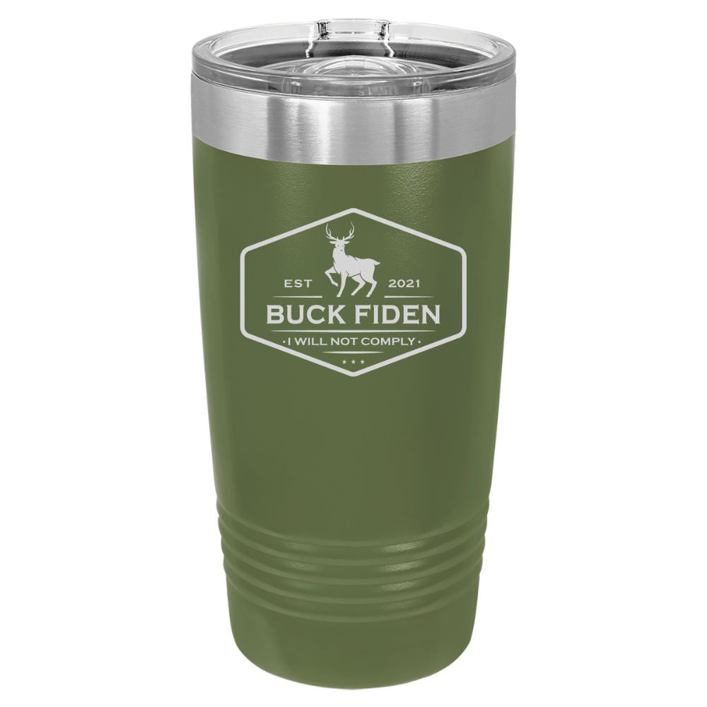 Buck Fiden Laser Engraved Custom Tumbler fjb