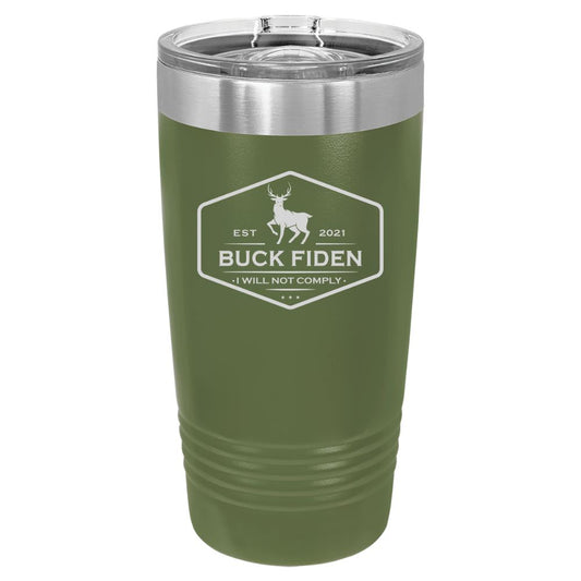 Buck Fiden Laser Engraved Custom Tumbler fjb