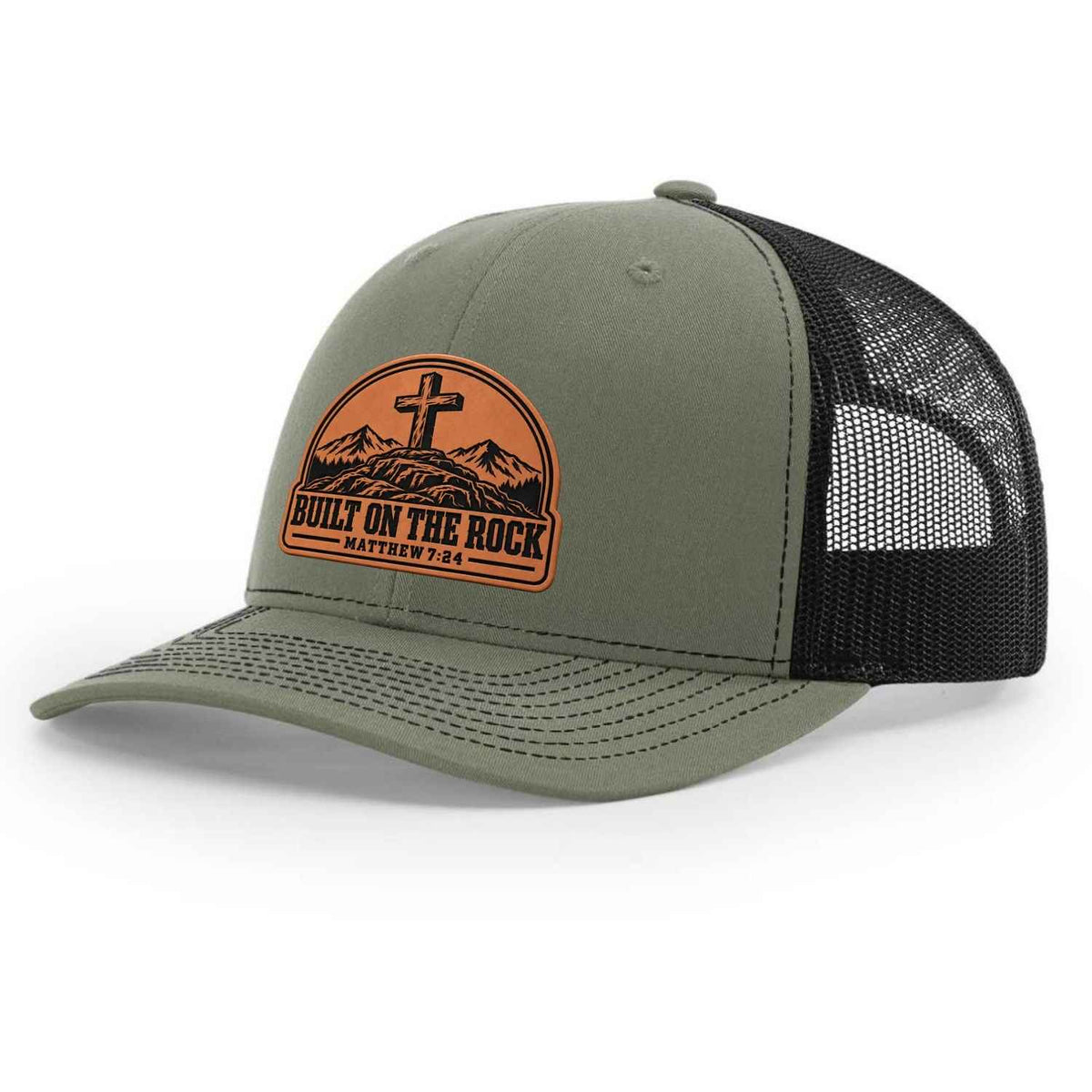 Built on the Rock Matthew 7:24 Hat