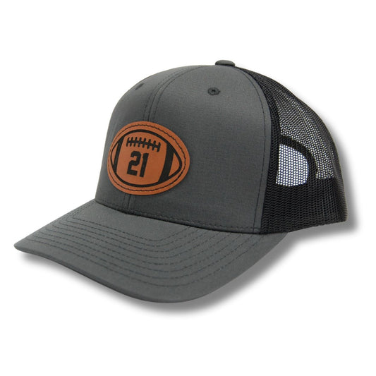 Football hat Personalized Player Number kids hat (1)