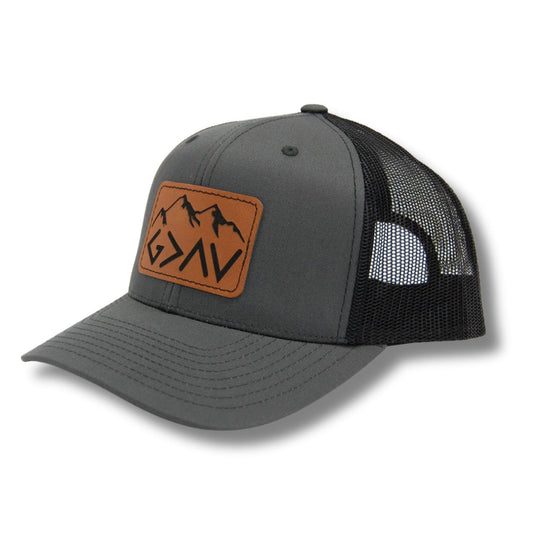 God is Greater than the Highs and Lows Hat snapback trucker style hat christian apparel 