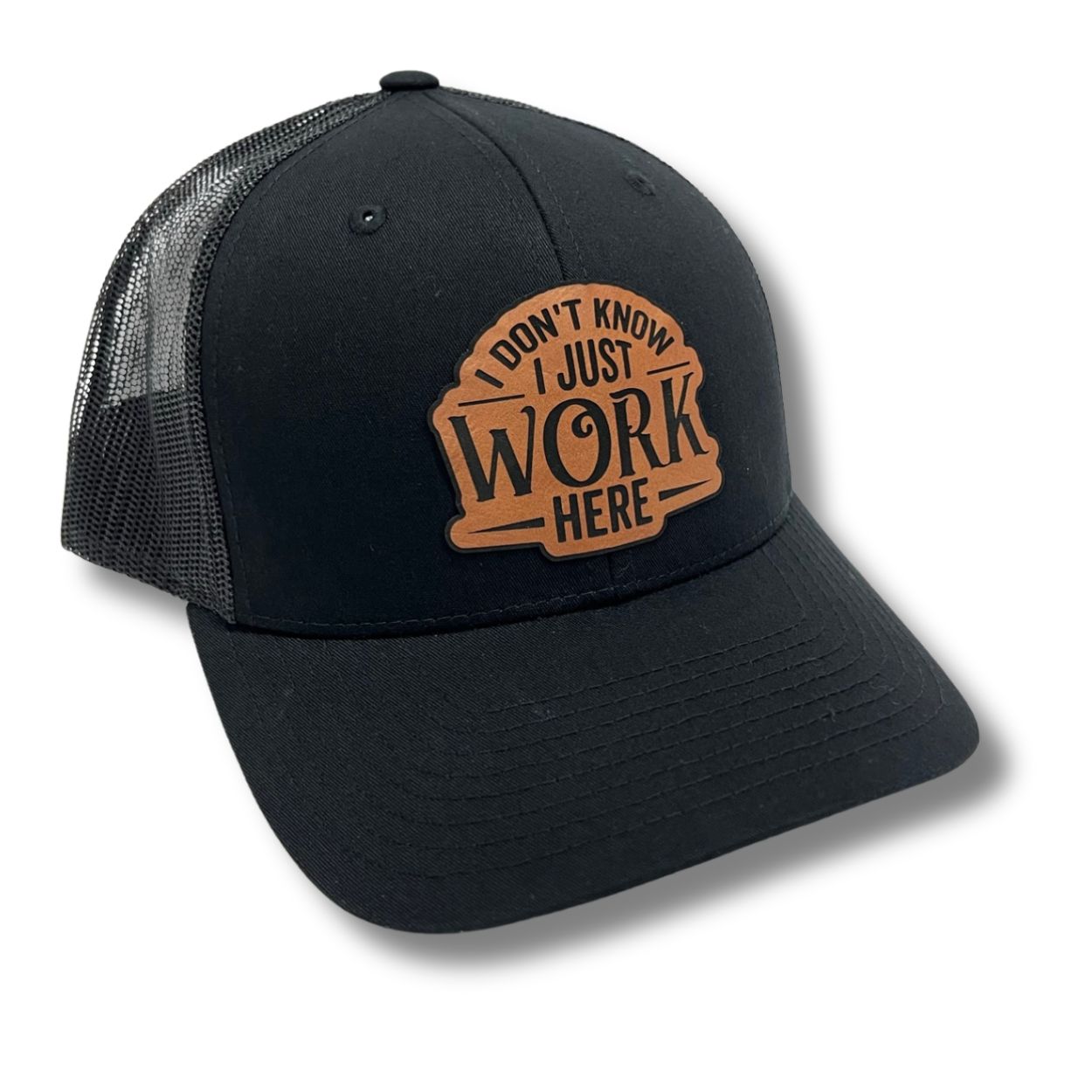 I don't know, i just work here hat snapback trucker funny cap