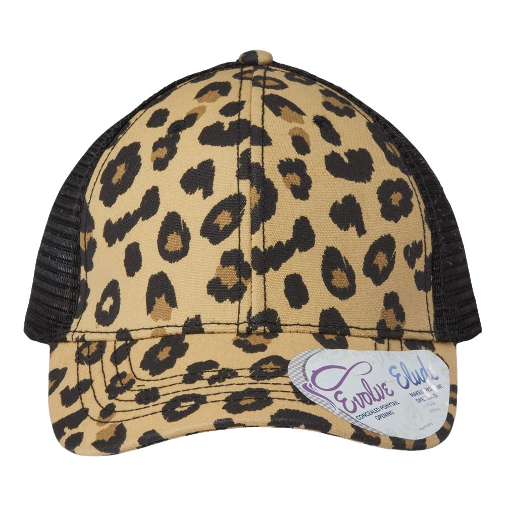 Mom of Boys #outnumbered Ponytail Trucker Hat