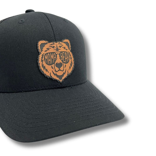 Mama Bear Patch FLEXFIT Fitted Hat Women's cap
