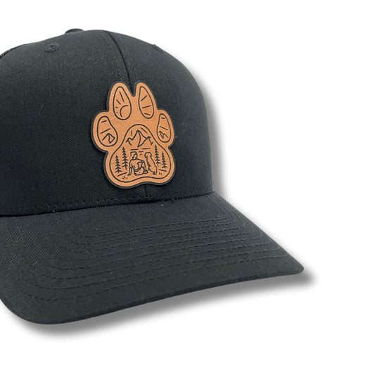 Paw Print Dog Patch FLEXFIT FItted  Hat dog lover fitted hat