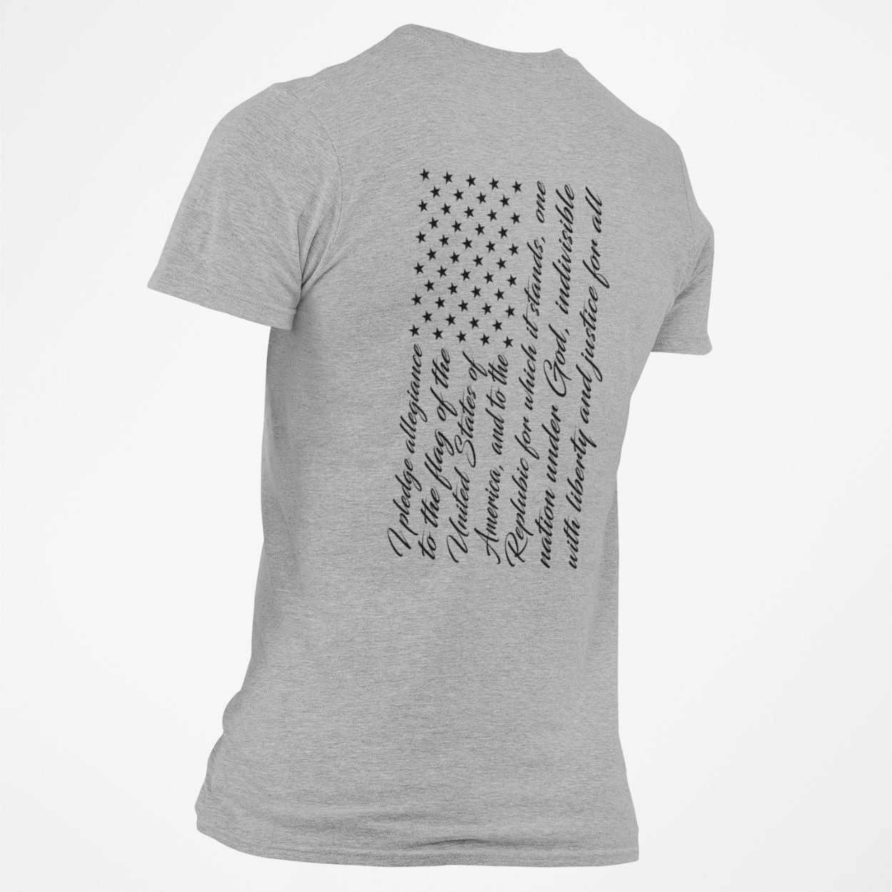 Pledge Allegiance American Flag T-Shirt Patriotic Tee