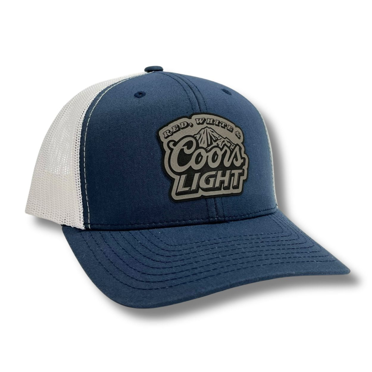 Red, White and Coors Light Patch Hat beer drinking concert party hat gifts for him 