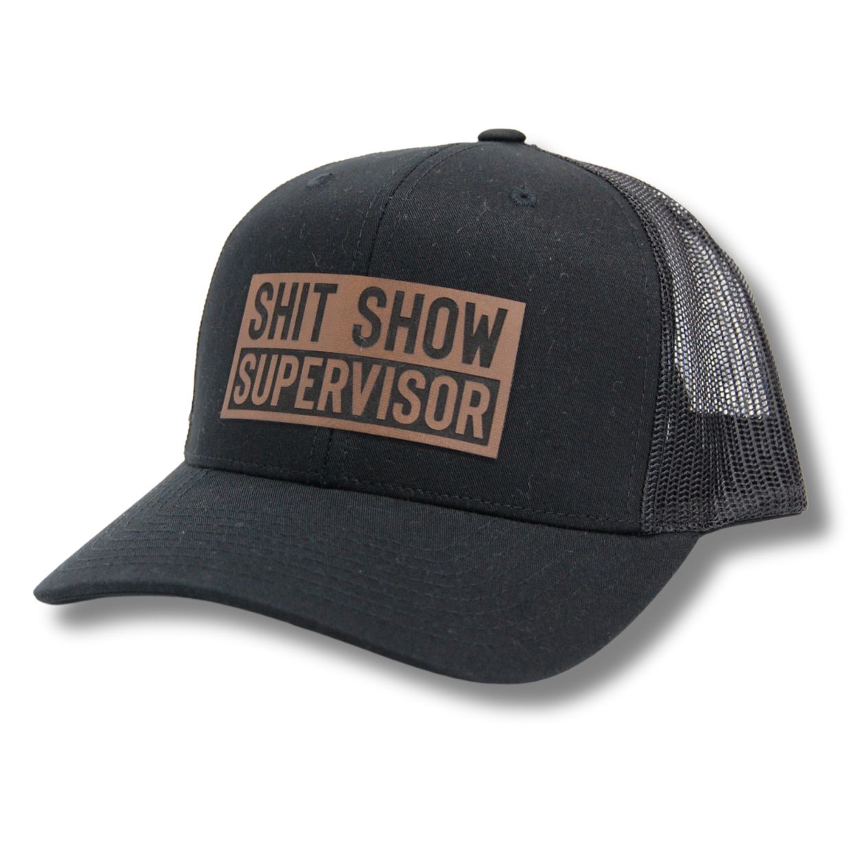 Shit Show Supervisor Patch Hat Snapback Trucker Cap Blue Collar Patriot 
