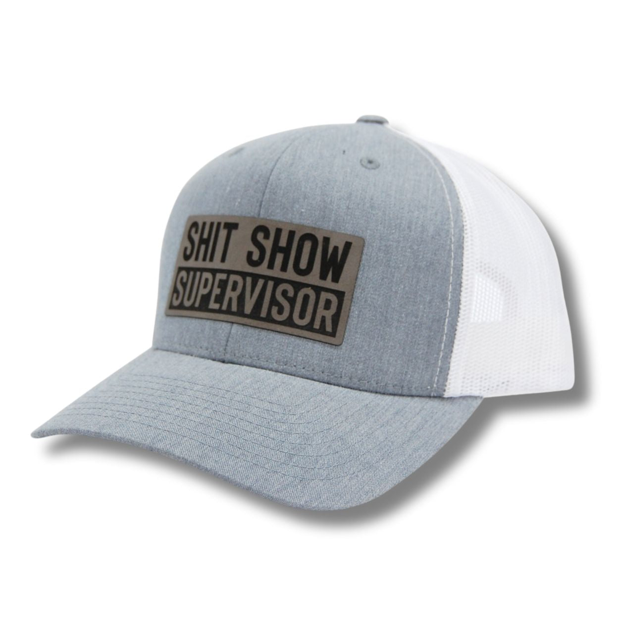 Shit Show Supervisor Patch Hat Snapback Trucker Cap Blue Collar Patriot 