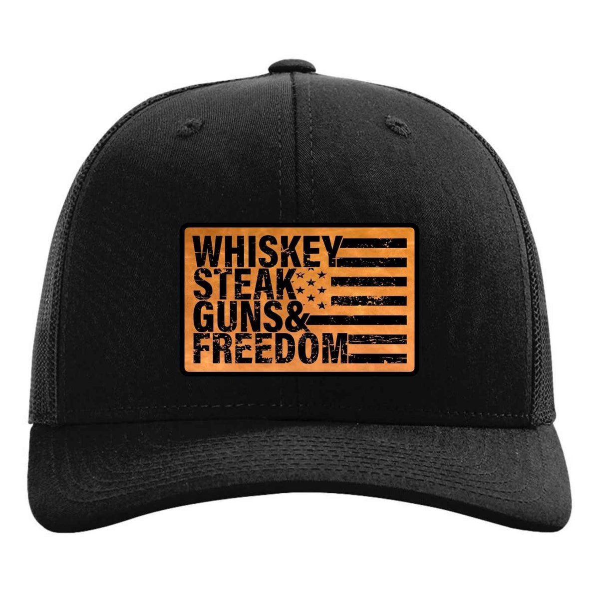 Whiskey Steak Guns & Freedom Snapback Hat