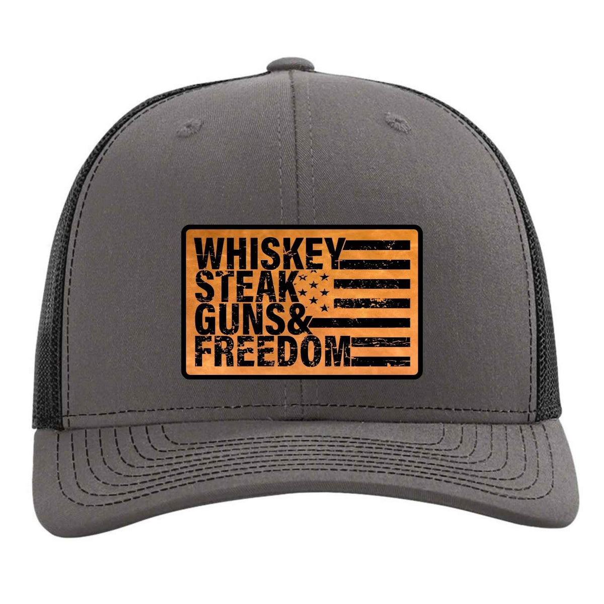 Whiskey Steak Guns & Freedom Snapback Hat