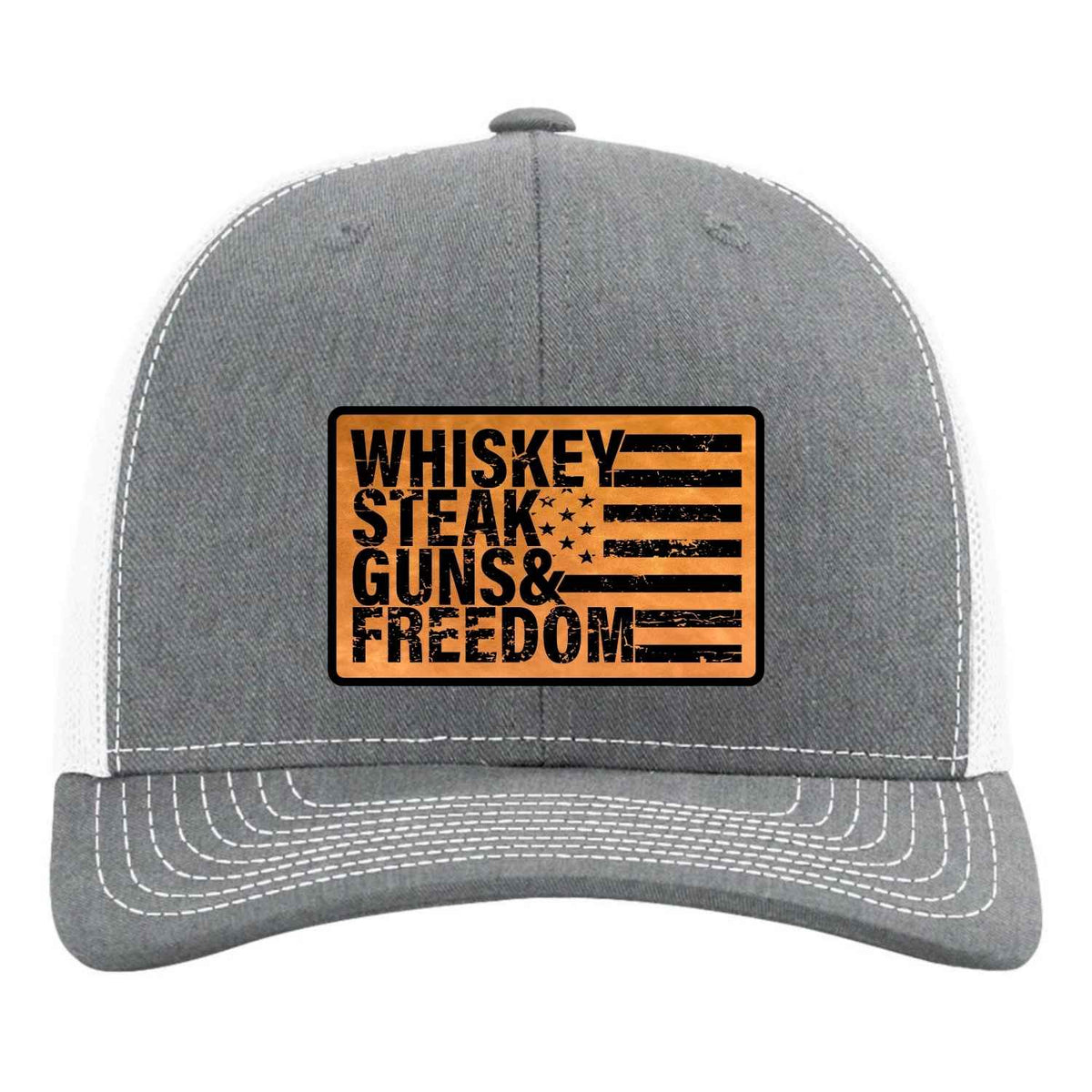 Whiskey Steak Guns & Freedom Snapback Hat