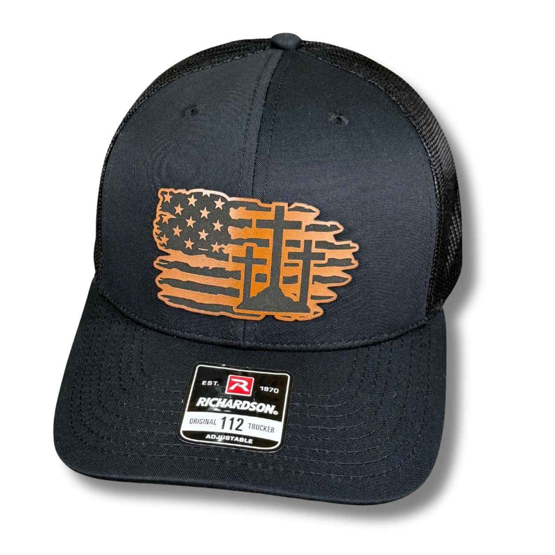 American Flag and Cross Hat - Base Kreations