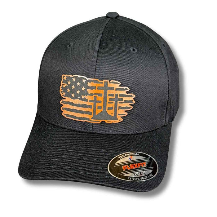 American Flag and Cross Hat - Base Kreations