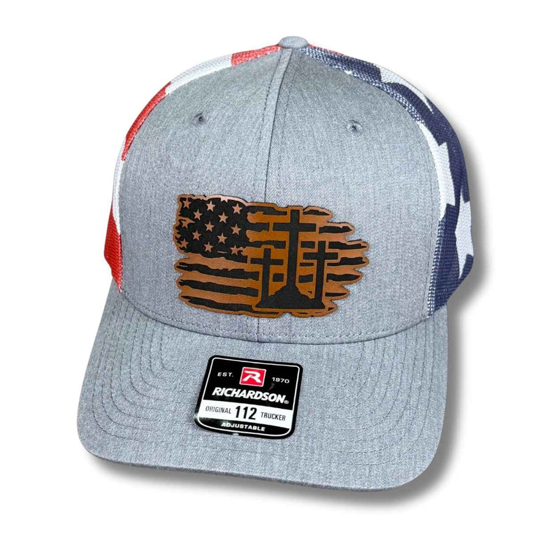 American Flag and Cross Hat - Base Kreations
